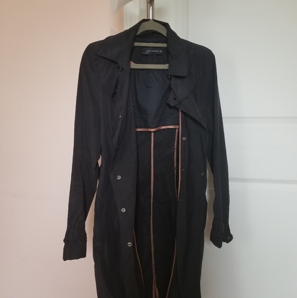 Zara Black NWOT Womem Raincoat - Picture 4 of 4